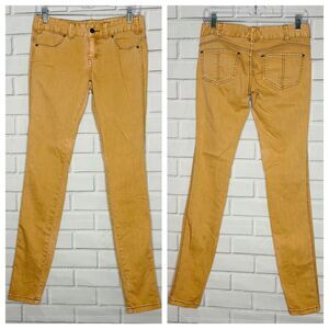 Free People jeans skinny low rise 61855 light brown size 25 women